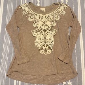 Long sleeve detailed sweater